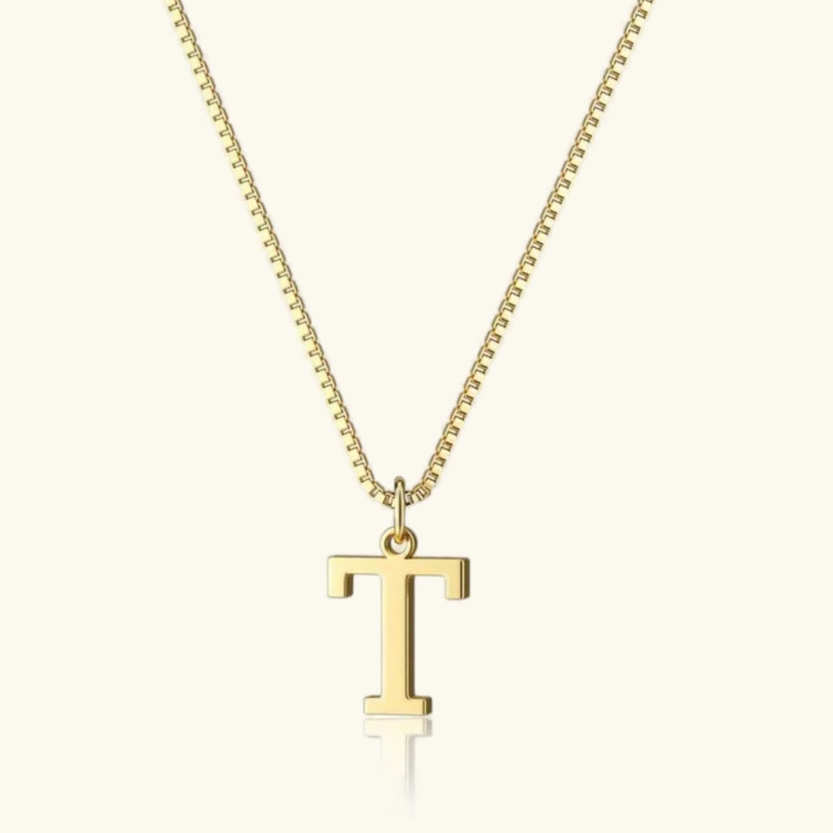 [Amore]Therese Letter Initial Gold Necklace