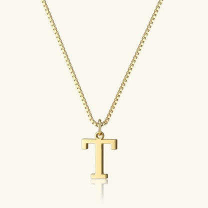 [Amore]Therese Letter Initial Gold Necklace
