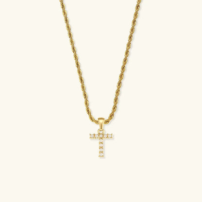 [Amore]Elodie Initial Letter Pearl Necklace
