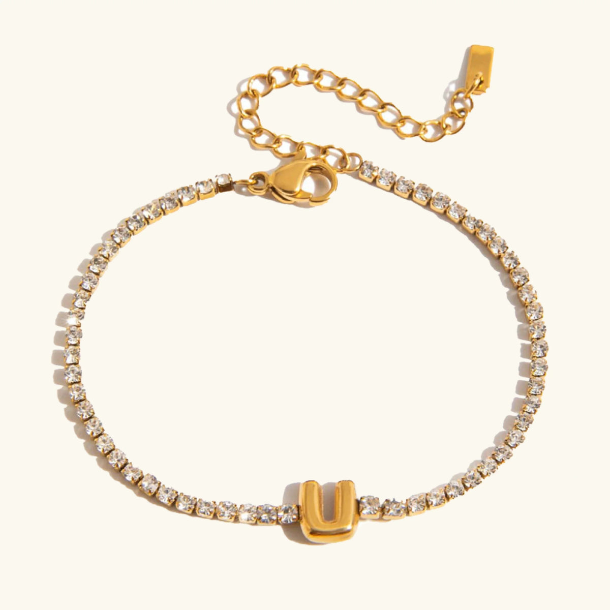 [Amore]Avaria Bubble Letter Tennis Bracelet