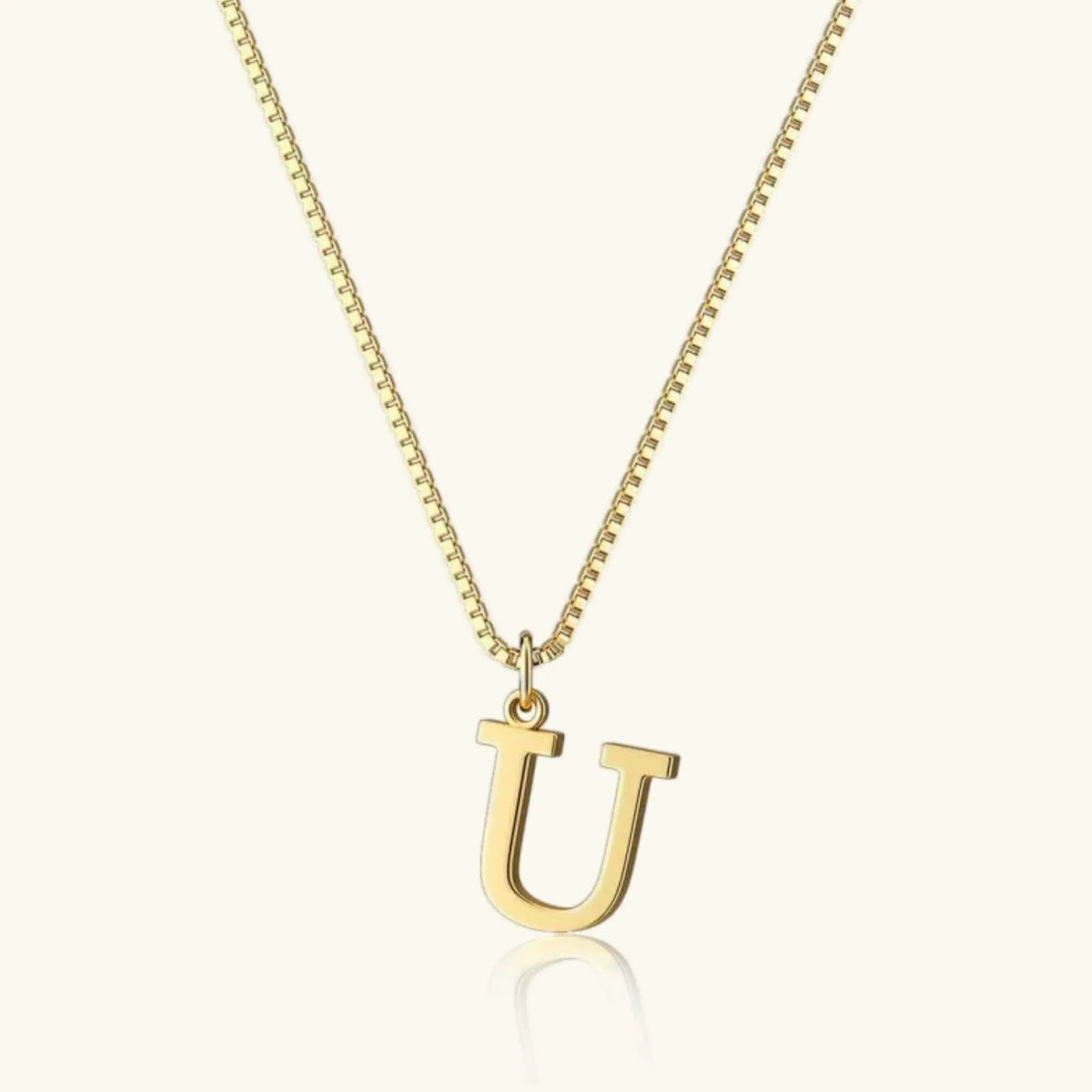 [Amore]Therese Letter Initial Gold Necklace