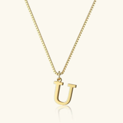 [Amore]Therese Letter Initial Gold Necklace