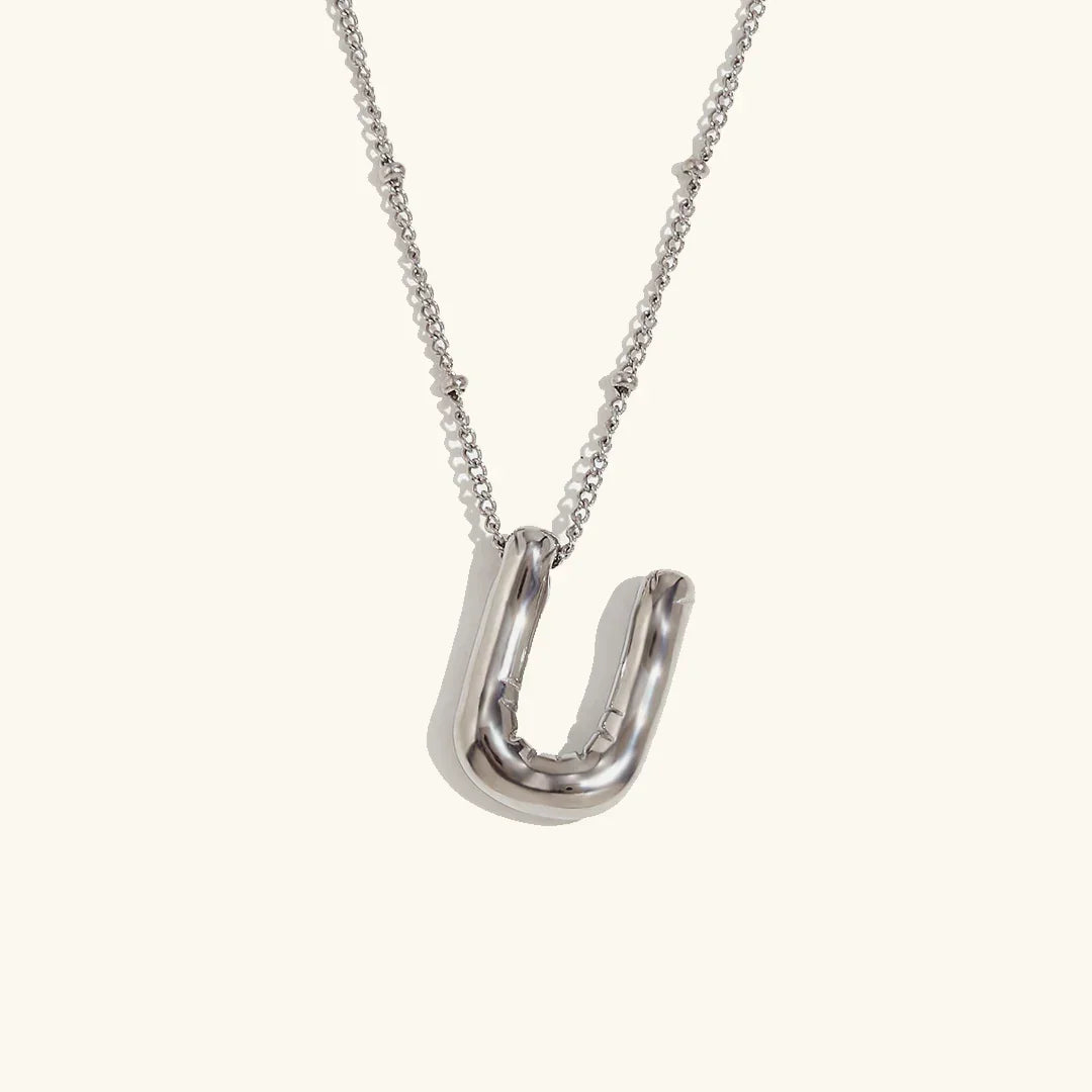 [Amore]Balloon Gold Initial Necklace