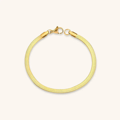 [Amore]Vida Gold Herringbone Bracelet