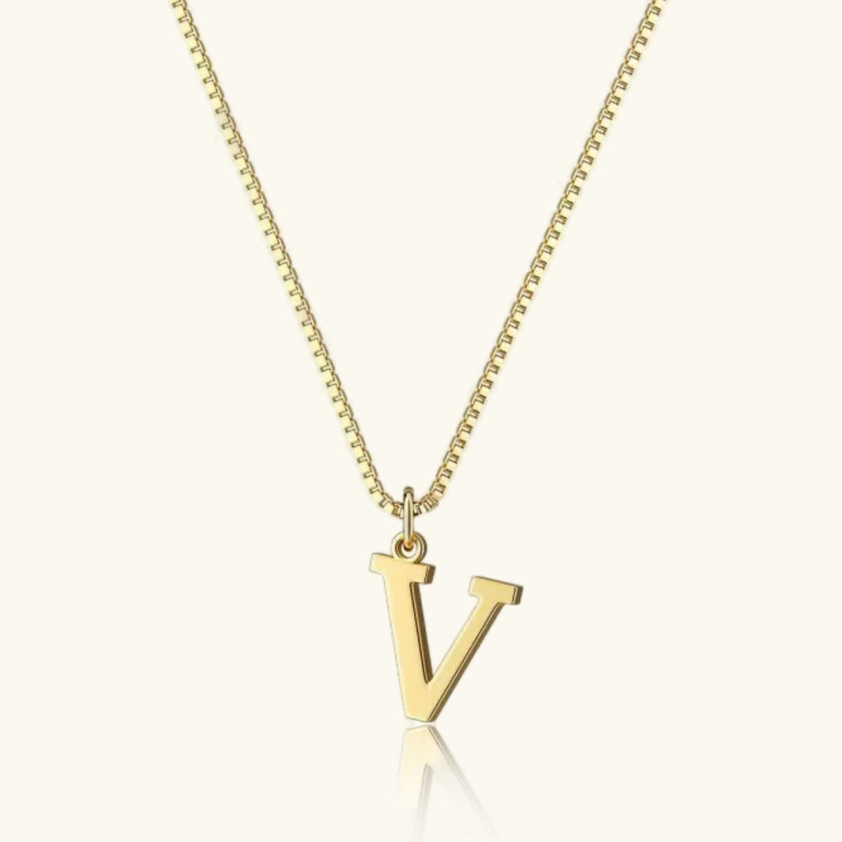 [Amore]Therese Letter Initial Gold Necklace
