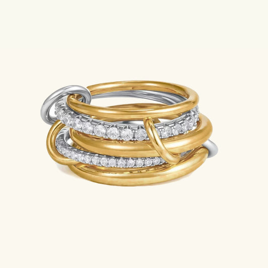 [Amore]Vera Stacked Diamond Ring