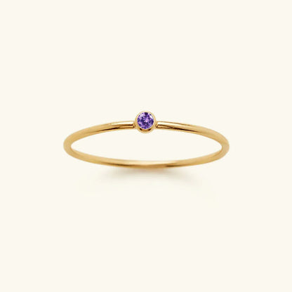 [Amore]Amelia Birthstone Stacker Ring