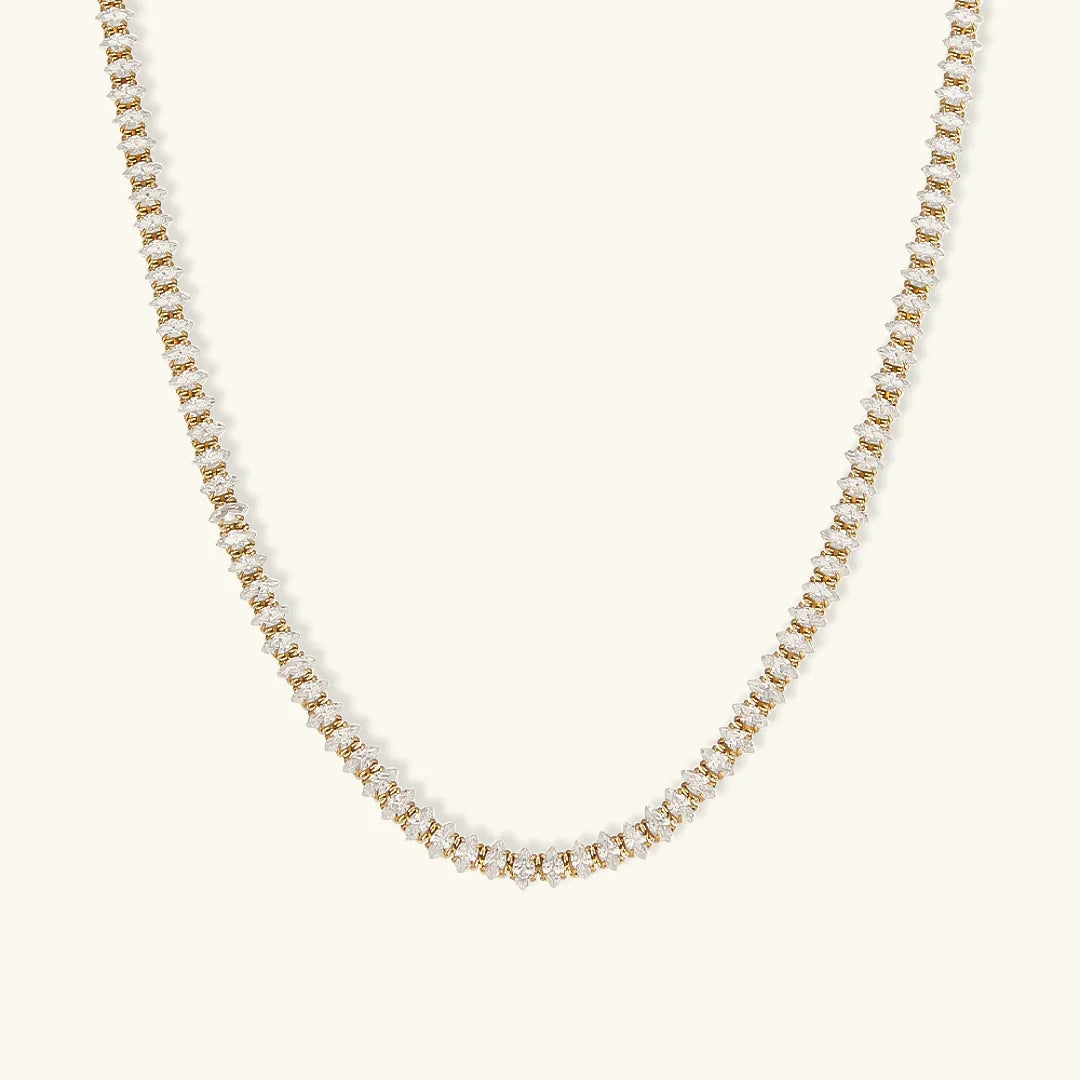 [Amore]Wisteria Diamond Tennis Necklace