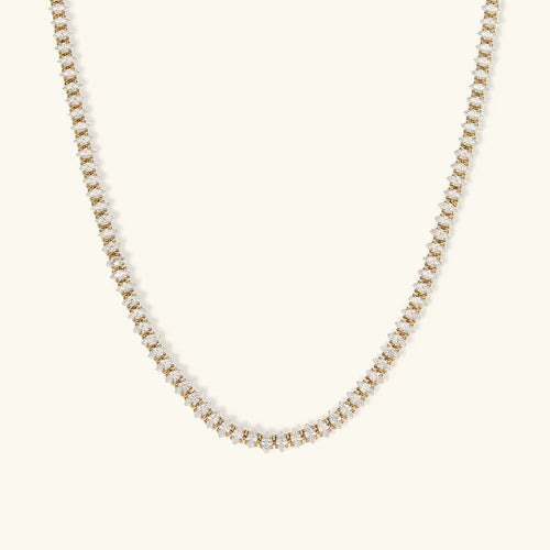 [Amore]Wisteria Diamond Tennis Necklace