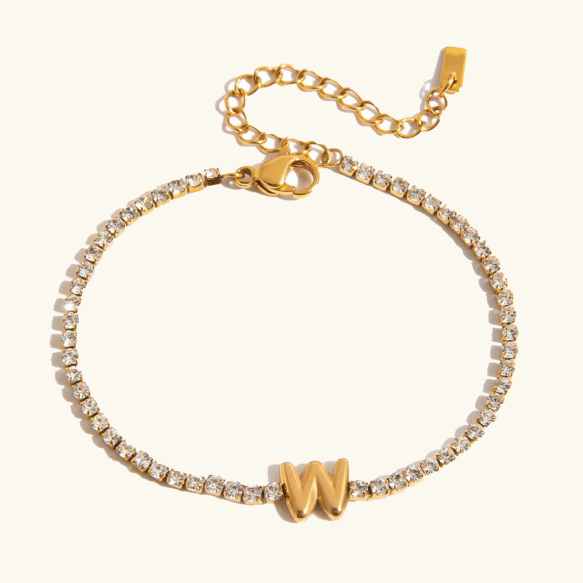 [Amore]Avaria Bubble Letter Tennis Bracelet