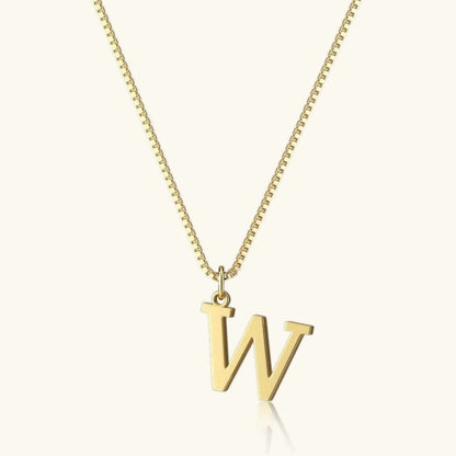 [Amore]Therese Letter Initial Gold Necklace