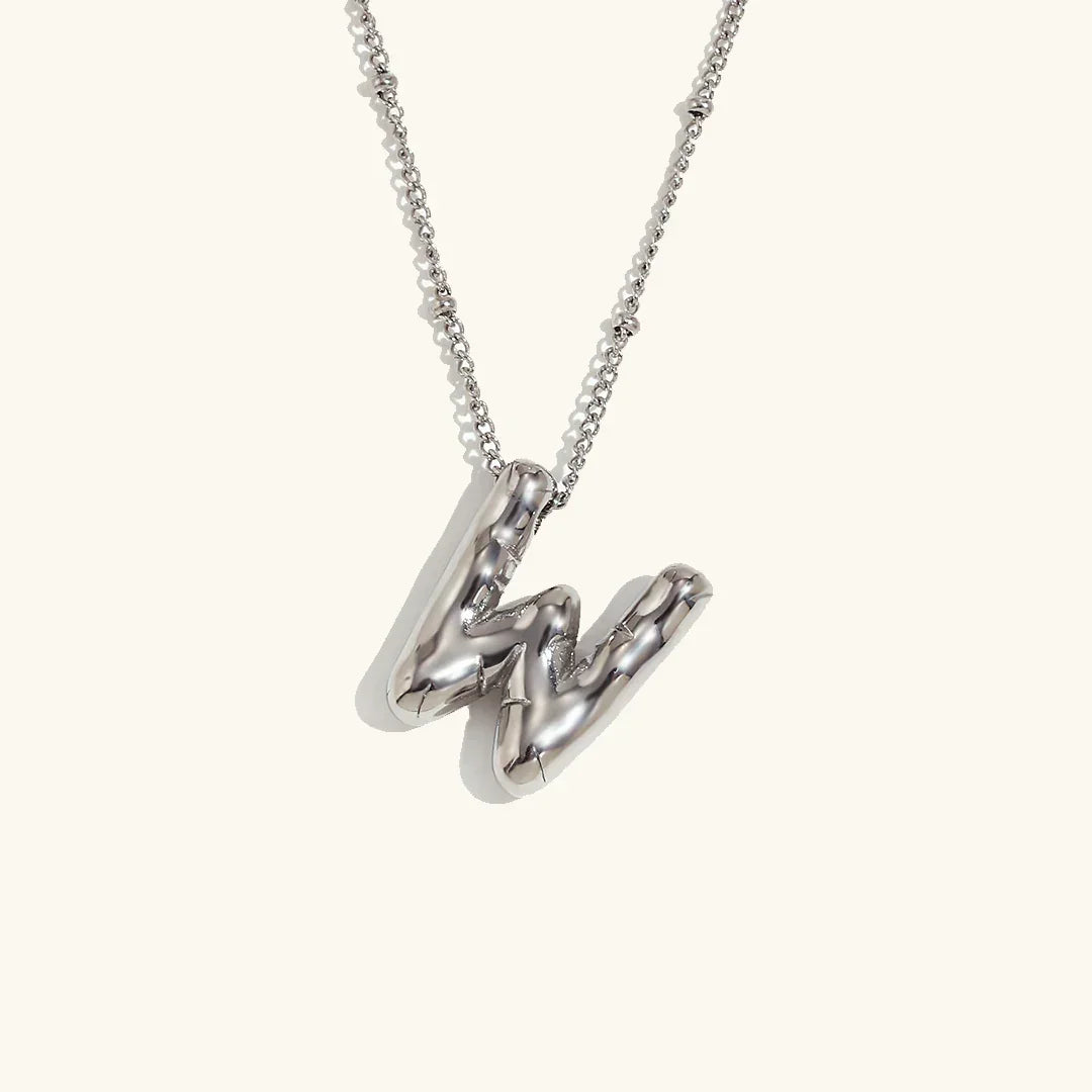 [Amore]Balloon Gold Initial Necklace