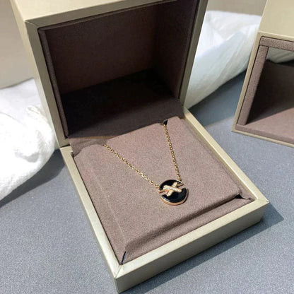 [Amore]JEUX DE ROSE GOLD DIAMOND NECKLACE