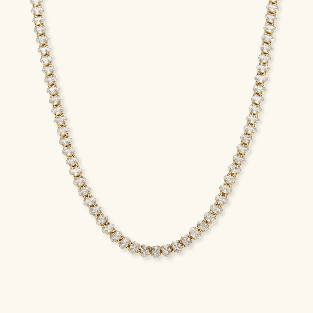 [Amore]Wisteria Diamond Tennis Necklace