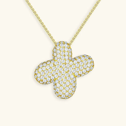 [Amore]Bubble Initial Diamond Necklace