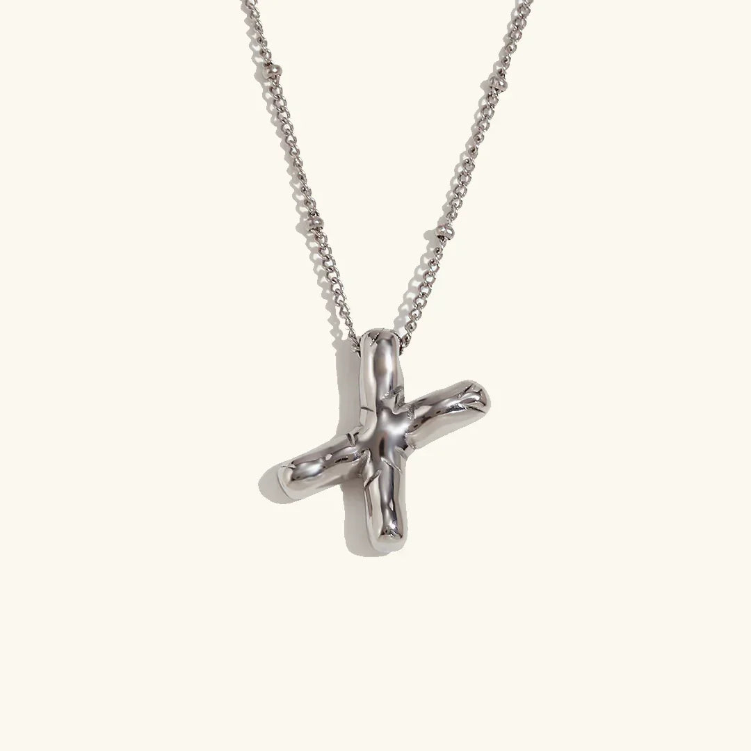 [Amore]Balloon Gold Initial Necklace