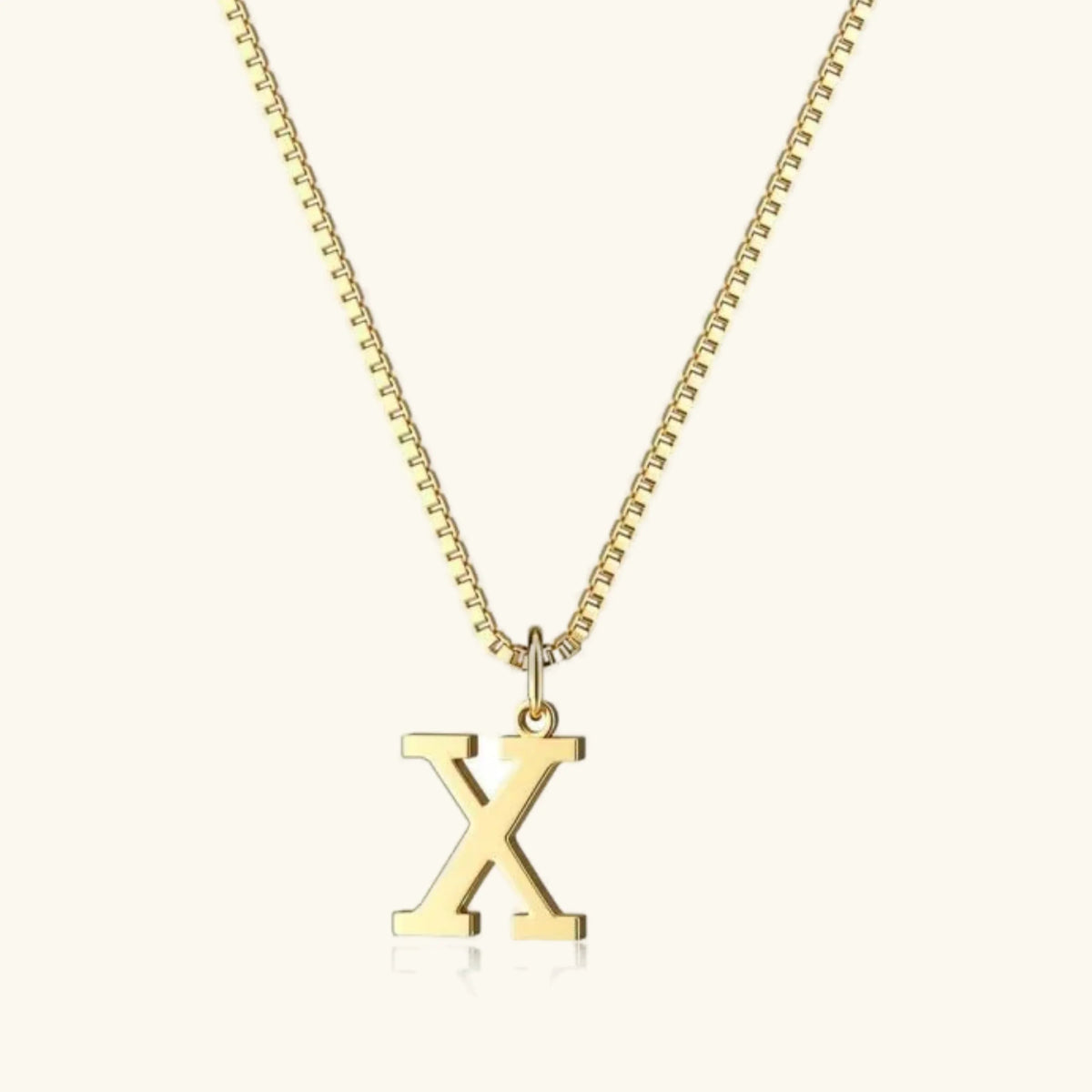[Amore]Therese Letter Initial Gold Necklace