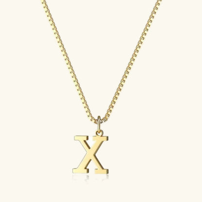 [Amore]Therese Letter Initial Gold Necklace