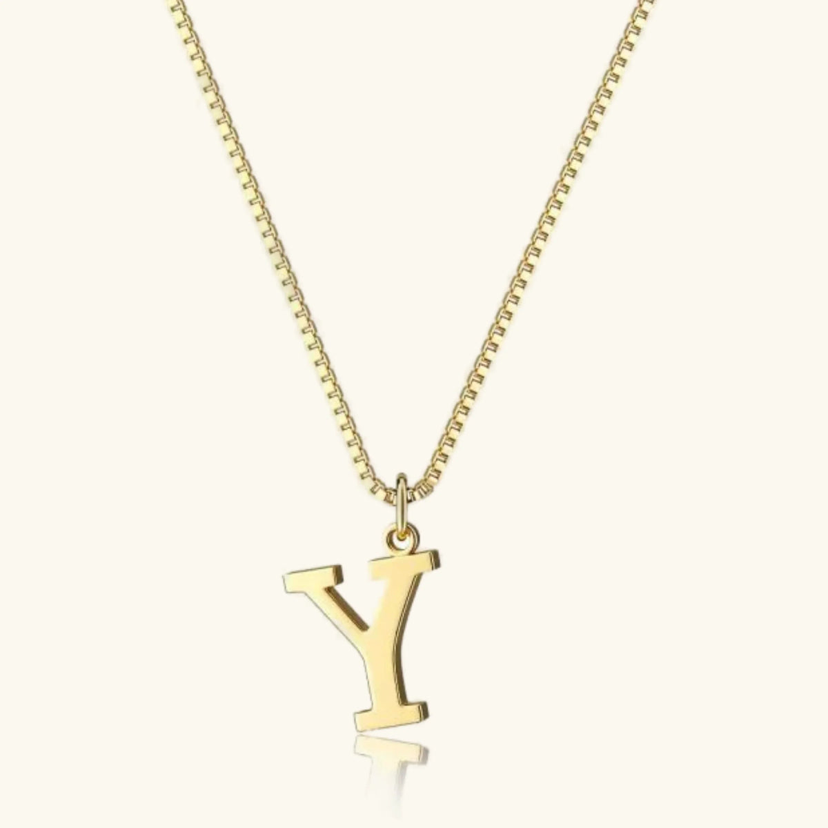 [Amore]Therese Letter Initial Gold Necklace