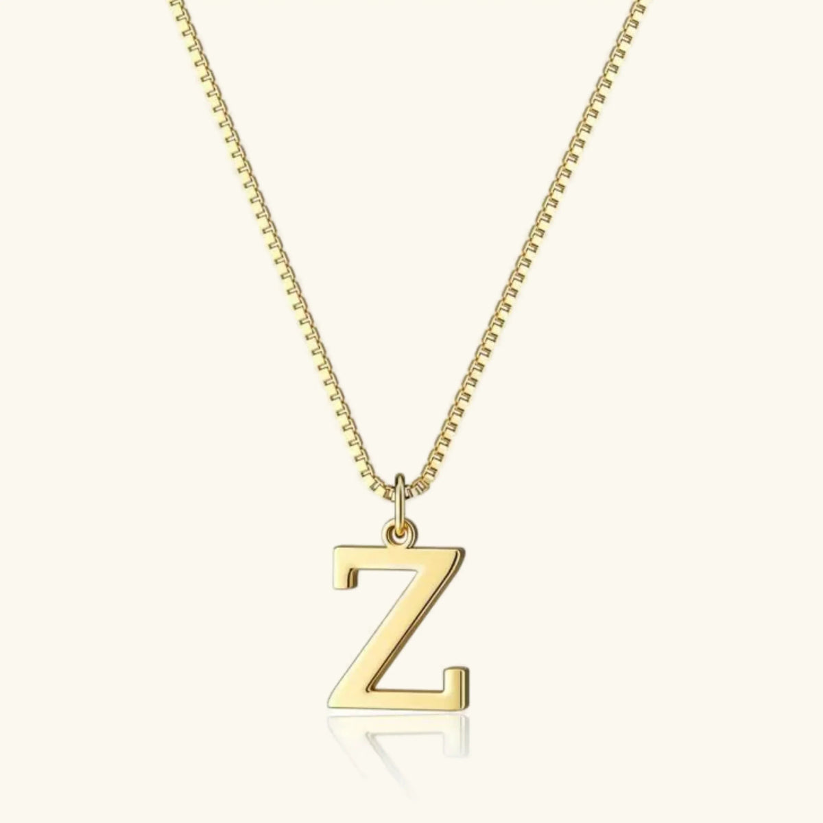 [Amore]Therese Letter Initial Gold Necklace