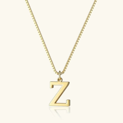 [Amore]Therese Letter Initial Gold Necklace