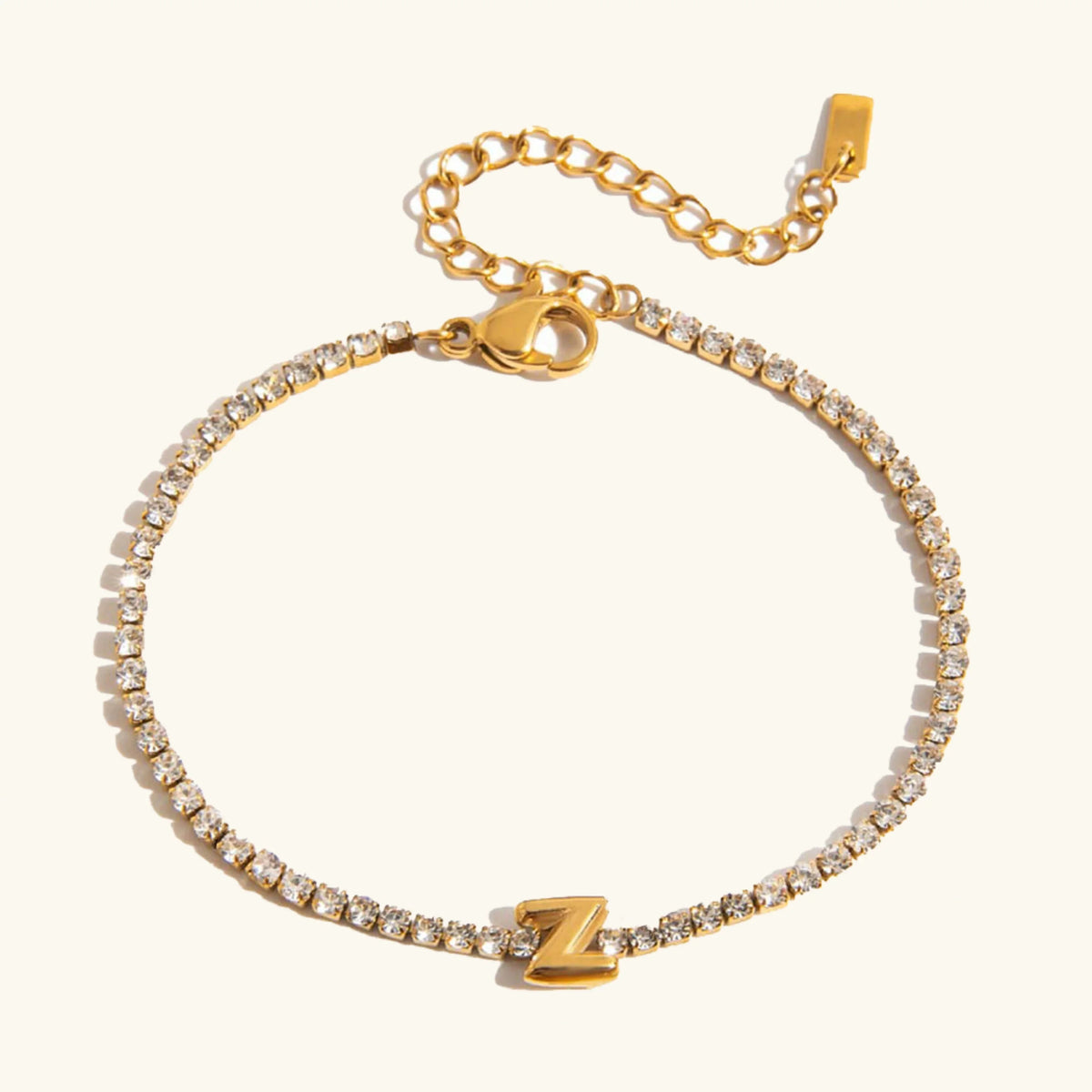 [Amore]Avaria Bubble Letter Tennis Bracelet