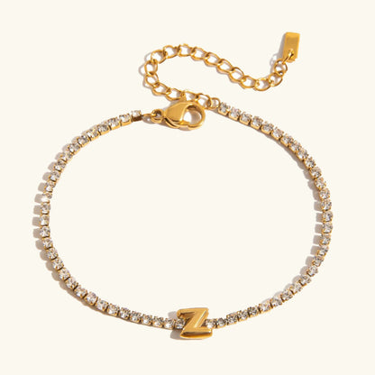 [Amore]Avaria Bubble Letter Tennis Bracelet