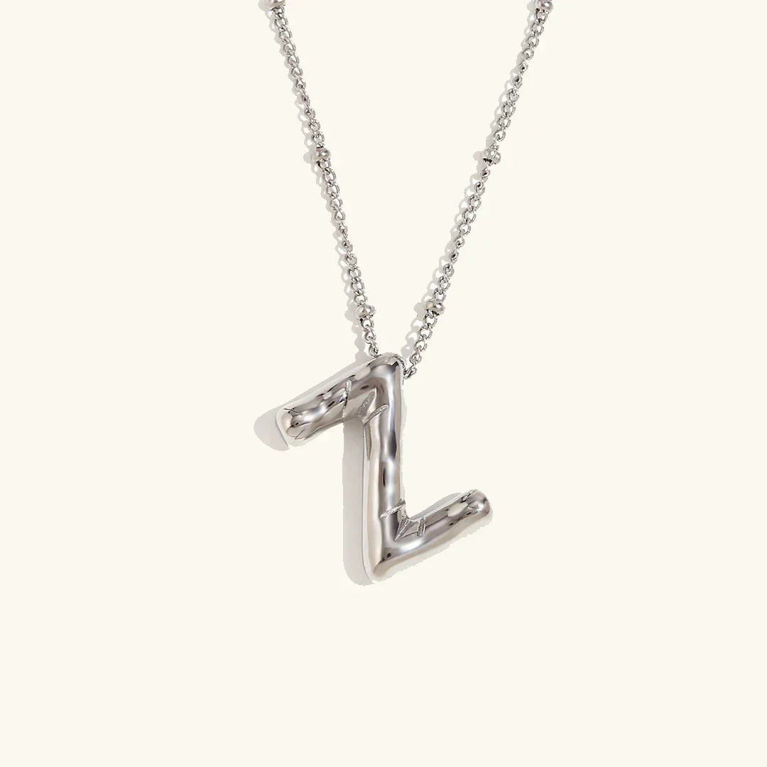[Amore]Balloon Gold Initial Necklace