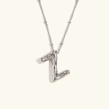 [Amore]Balloon Gold Initial Necklace