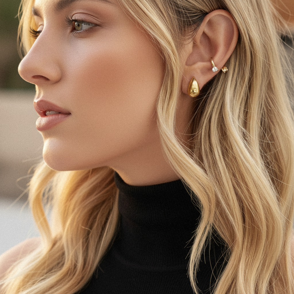 [Amore]Velvette Gold Earrings