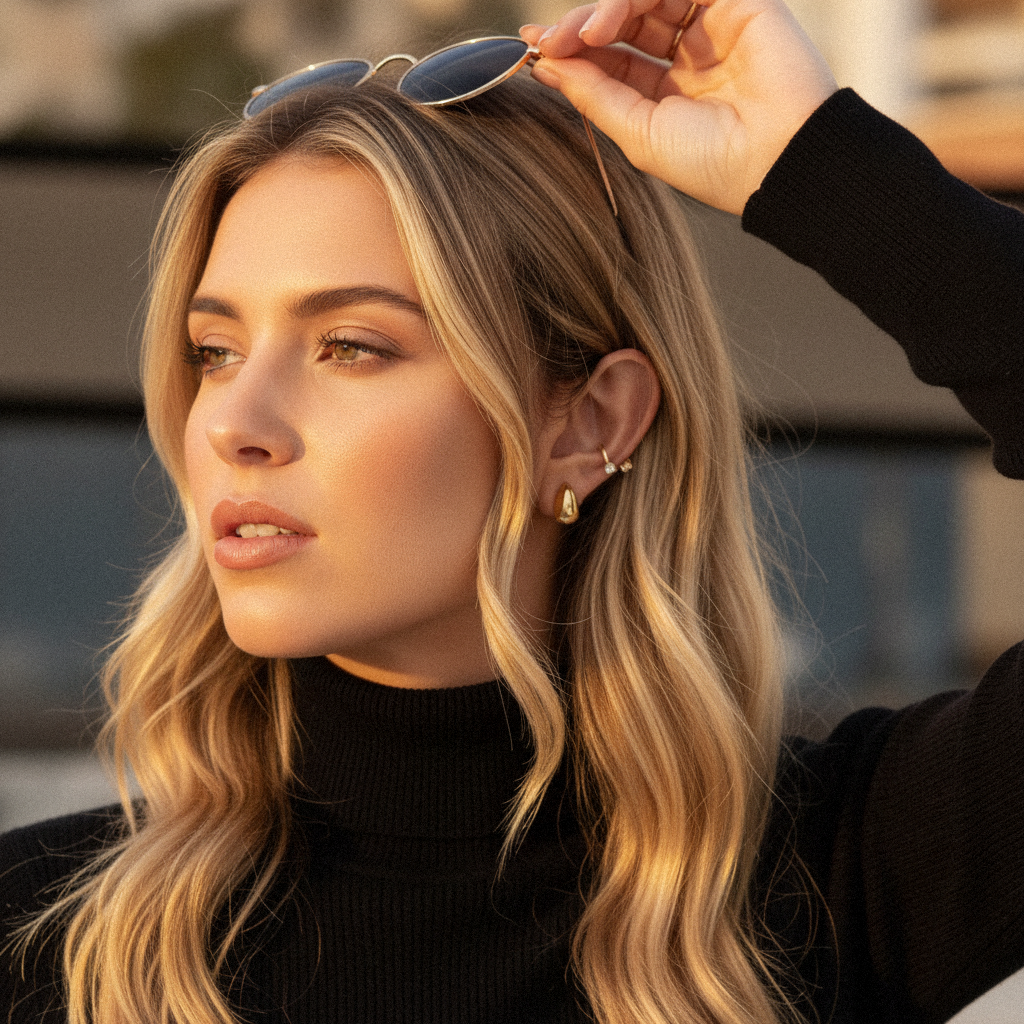 [Amore]Velvette Gold Earrings