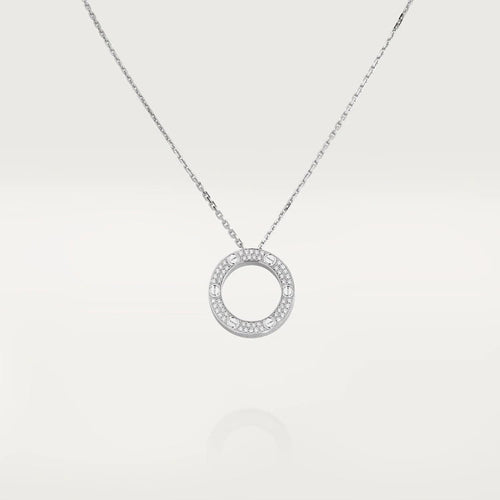 [Amore]LOVE NECKLACE ADJUSTABLE SILVER