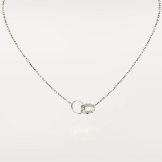 [Amore]LOVE NECKLACE PINK GOLD AND SILVER