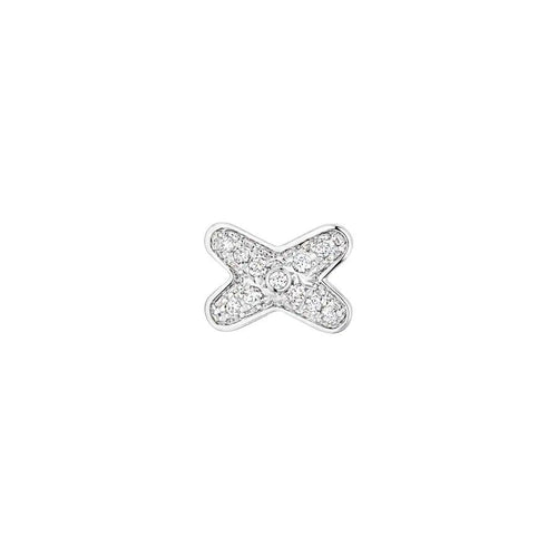 [Amore]JEUX DE SILVER DIAMOND EARRINGS