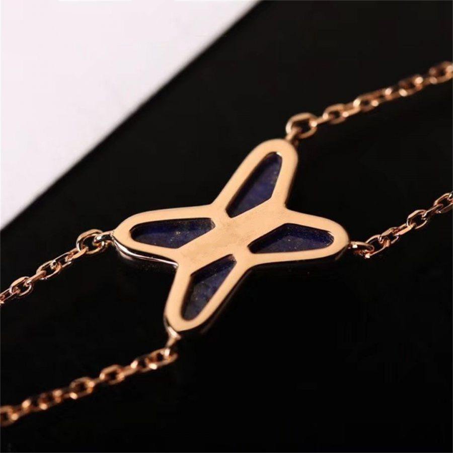 [Amore]Hollow Design Four-Leaf Clover Flower Shape Bracelet