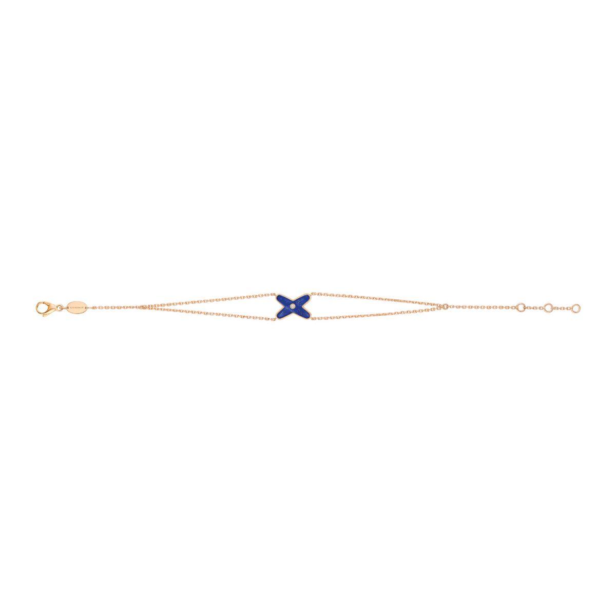[Amore]Hollow Design Four-Leaf Clover Flower Shape Bracelet