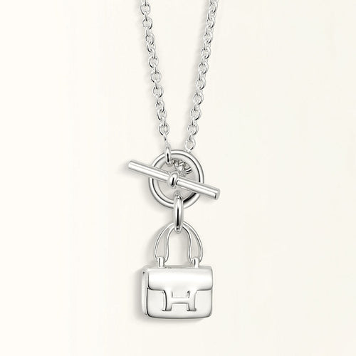 [Amore]POP H PEDANT SILVER NECKLACE