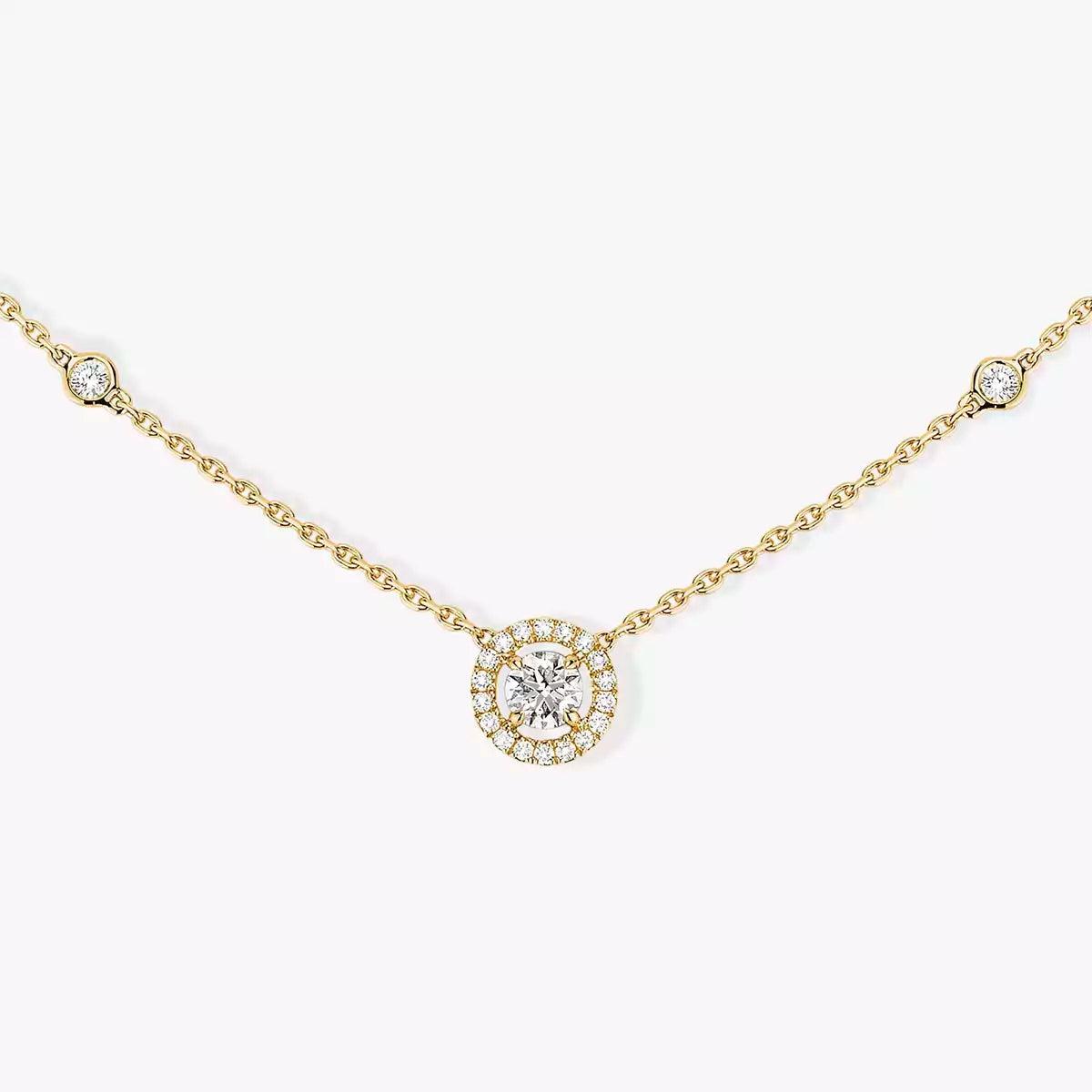 [Amore]Diamond Necklace 0,20ct Brilliant Shape Joy