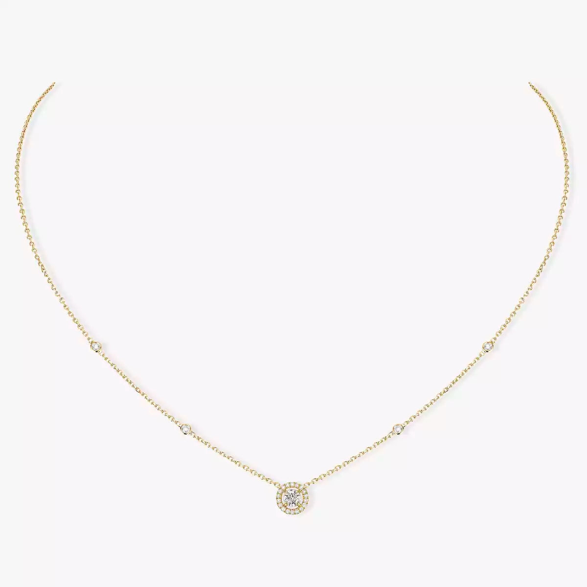 [Amore]Diamond Necklace 0,20ct Brilliant Shape Joy