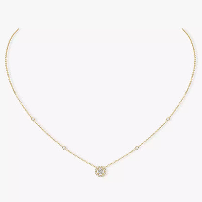 [Amore]Diamond Necklace 0,20ct Brilliant Shape Joy