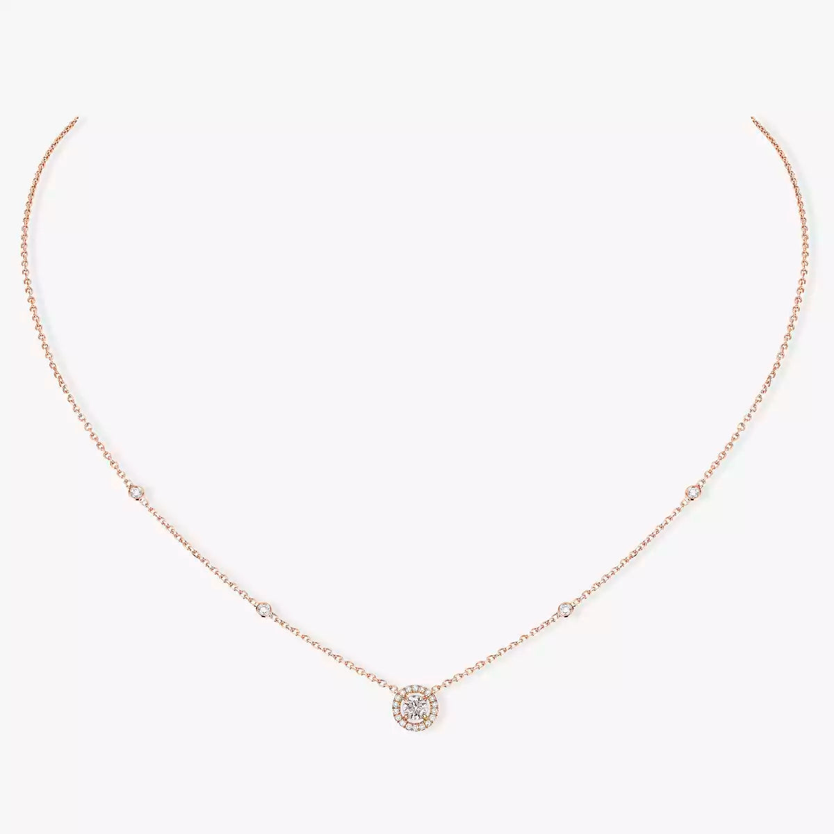 [Amore]Diamond Necklace 0,20ct Brilliant Shape Joy