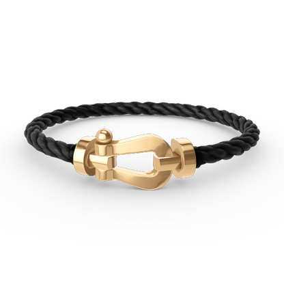 [Amore]FORCE LARGE HORSESHOE NO DIAMOND BRACELET GOLD