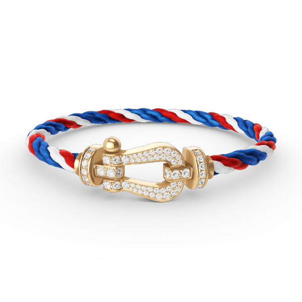 [Amore]FORCE LARGE HORSESHOE FULL DIAMOND BRACELET GOLD