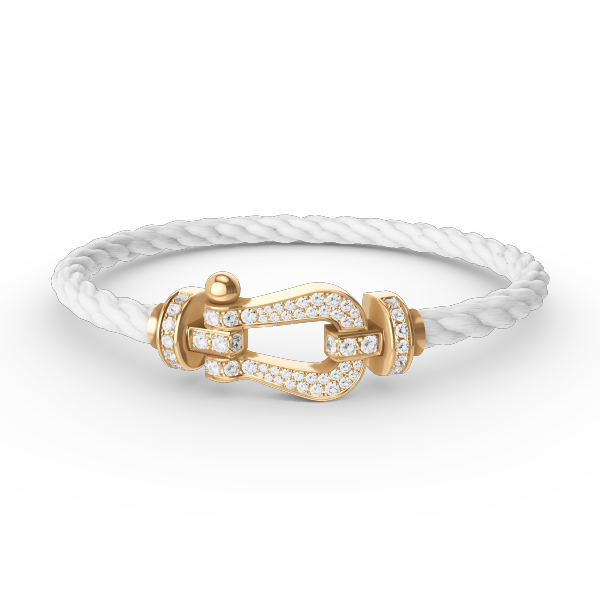 [Amore]FORCE LARGE HORSESHOE FULL DIAMOND BRACELET GOLD