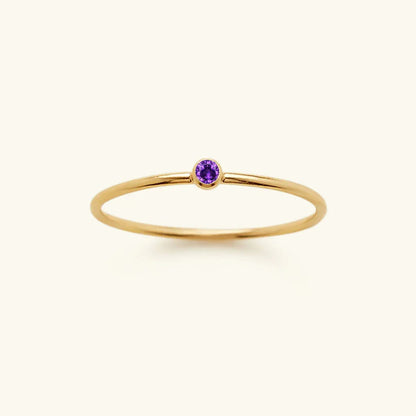 [Amore]Amelia Birthstone Stacker Ring