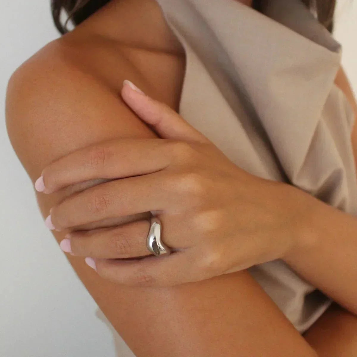[Amore]Lana Formless Gold Ring