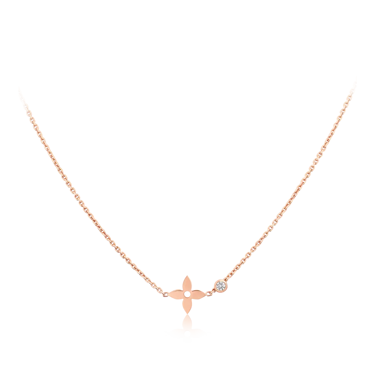 [Amore]BLOSSOM PENDANT PINK GOLD AND DIAMOND