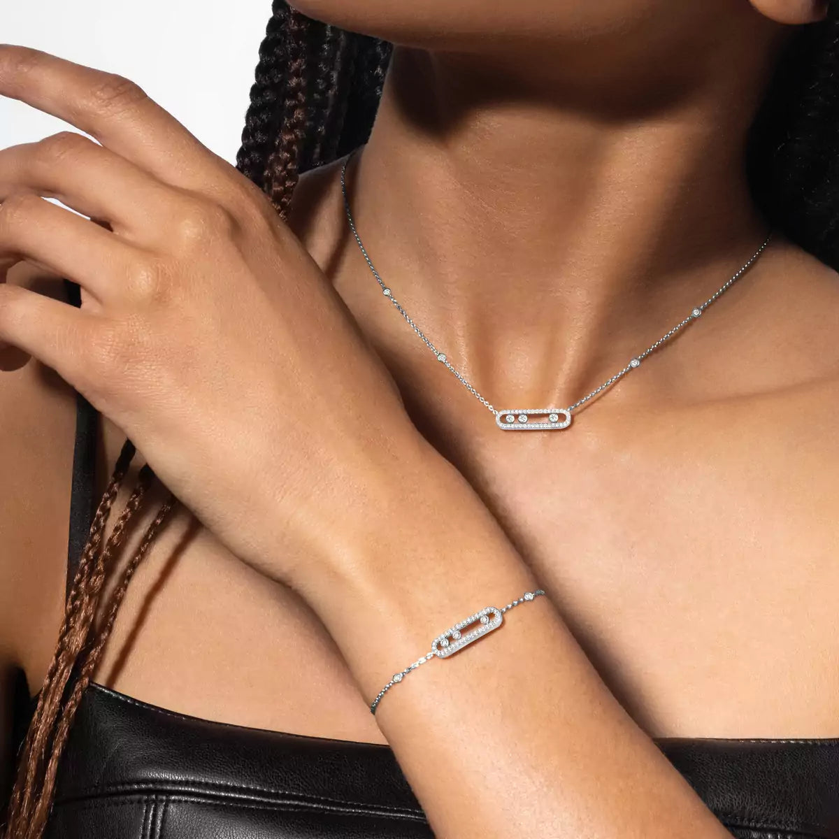 [Amore]Pavé Baby Move Diamond Bracelet