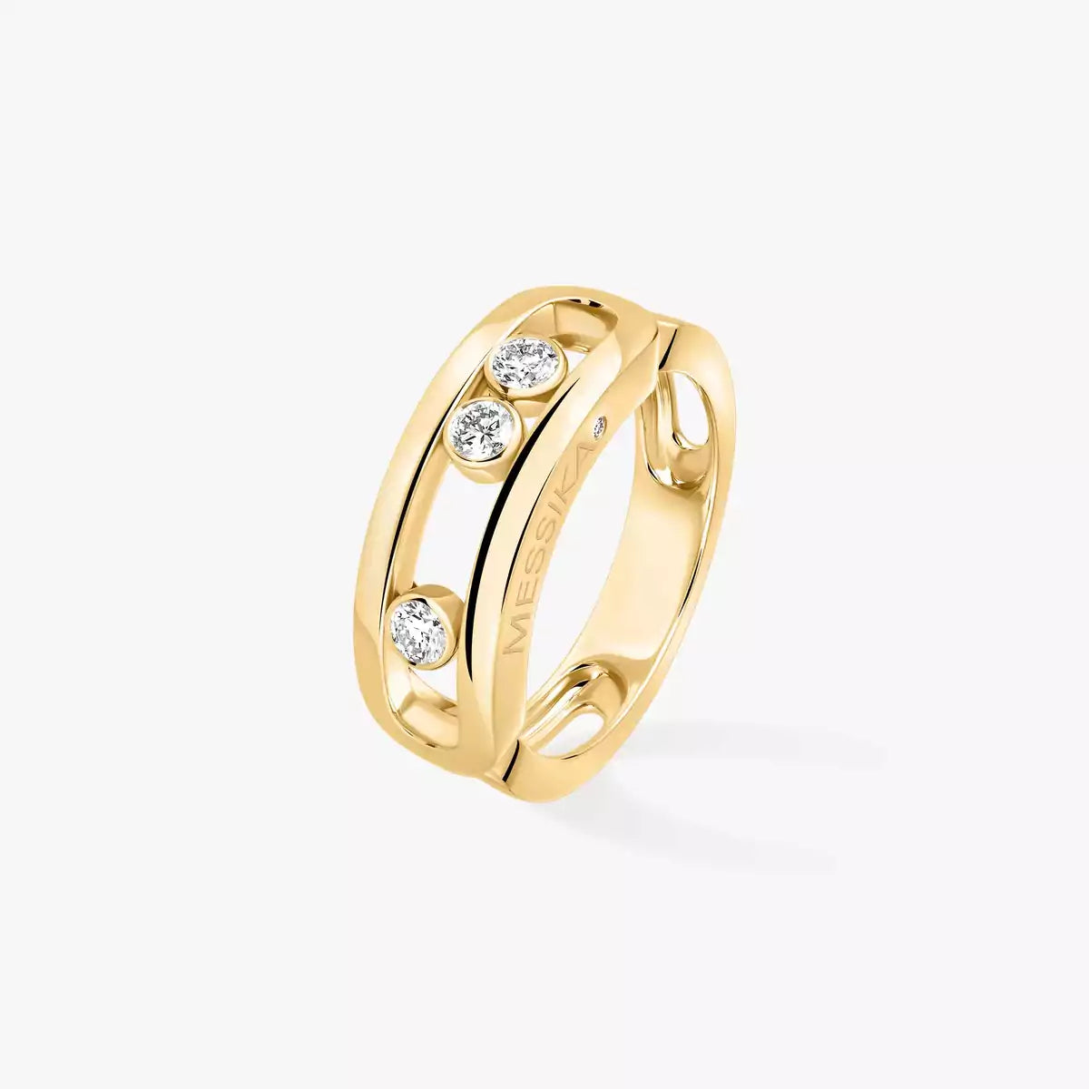 [Amore]  Move Gold Diamond Ring