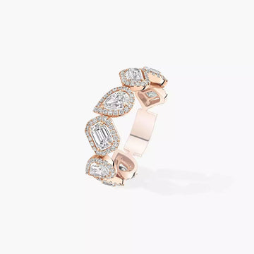 [Amore]Diamond Wedding Ring My Twin